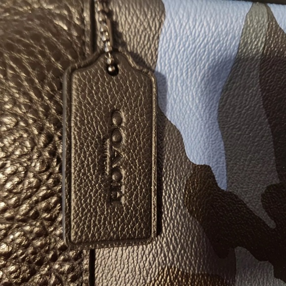 Authentic Like New  Coach Blue Camo with Dust bag - Picture 9 of 9
